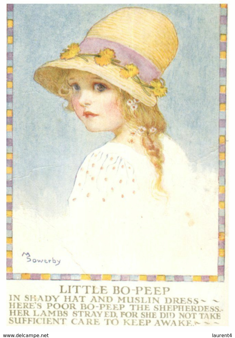 (E 25) Art - Little Bo-Peep (little Gild - Older Card) - Other & Unclassified