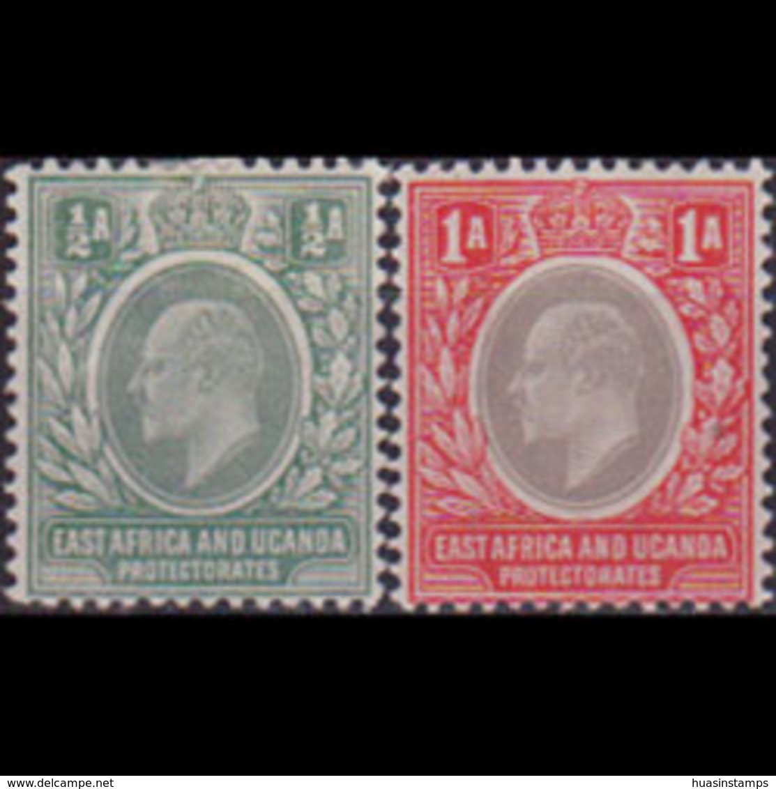 EAST AFRICA 1903 - Scott# 1-2 King EVII 1/2-1a LH - Afrique Orientale