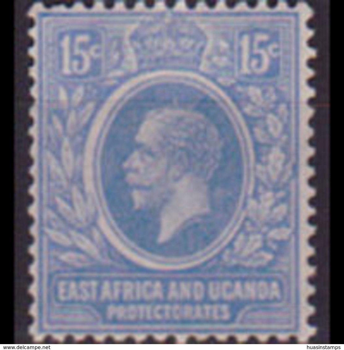 EAST AFRICA 1907 - Scott# 36 King EVII 15c LH Back Thin - Eastern Africa