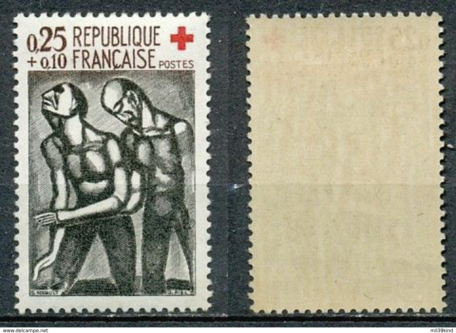 FRANCE - 1961- Nr 1324 - Croix Rouge - Neuf - Unused Stamps