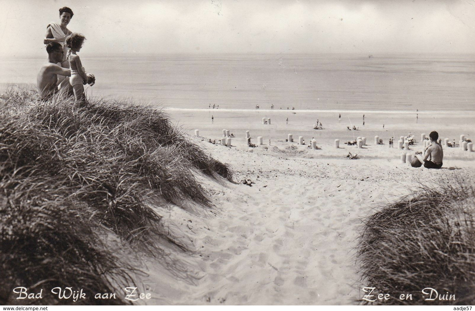 WIJK AAN ZEE Strandpanorama 1958 - Wijk Aan Zee