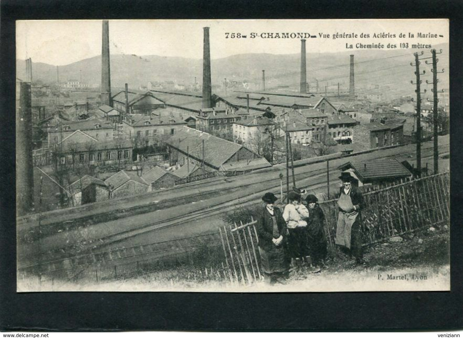 CPA - ST CHAMOND - Vue Générale Des Aciéries De La Marine, Animé - Saint Chamond