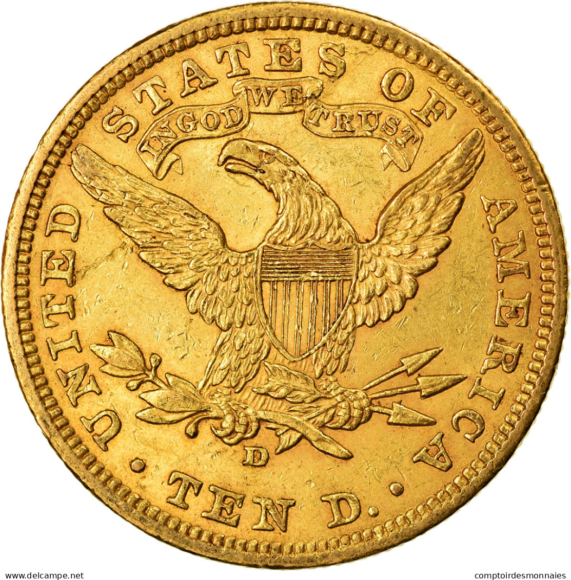 Monnaie, États-Unis, Coronet Head, $10, Eagle, 1906, U.S. Mint, Denver, TTB+ - 10$ - Eagles - 1866-1907: Coronet Head (Tête Couronnée)