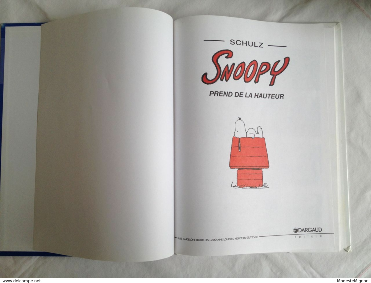 Snoopy Prend De La Hauteur De Schulz. Edition Spécialement Réalisée Par Les Editions Delville Pour Esso / Dargaud, 1999 - Snoopy