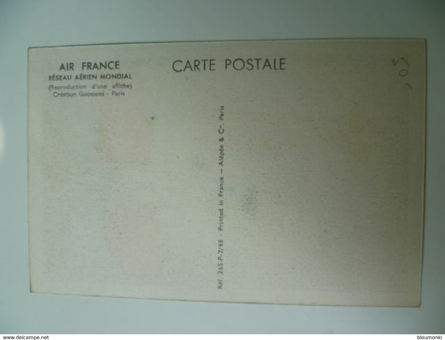 CPA / Carte Postale Ancienne / Publicité AIR FRANCE Europe - Reclame