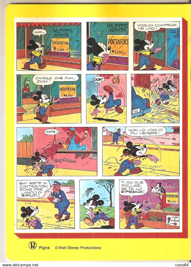 DISNEY I QUADERNI DI TOPOLINO PIGNA  VINTAGE RIGHE CON MARGINE  NUOVO NEW QUADERNO - Other & Unclassified