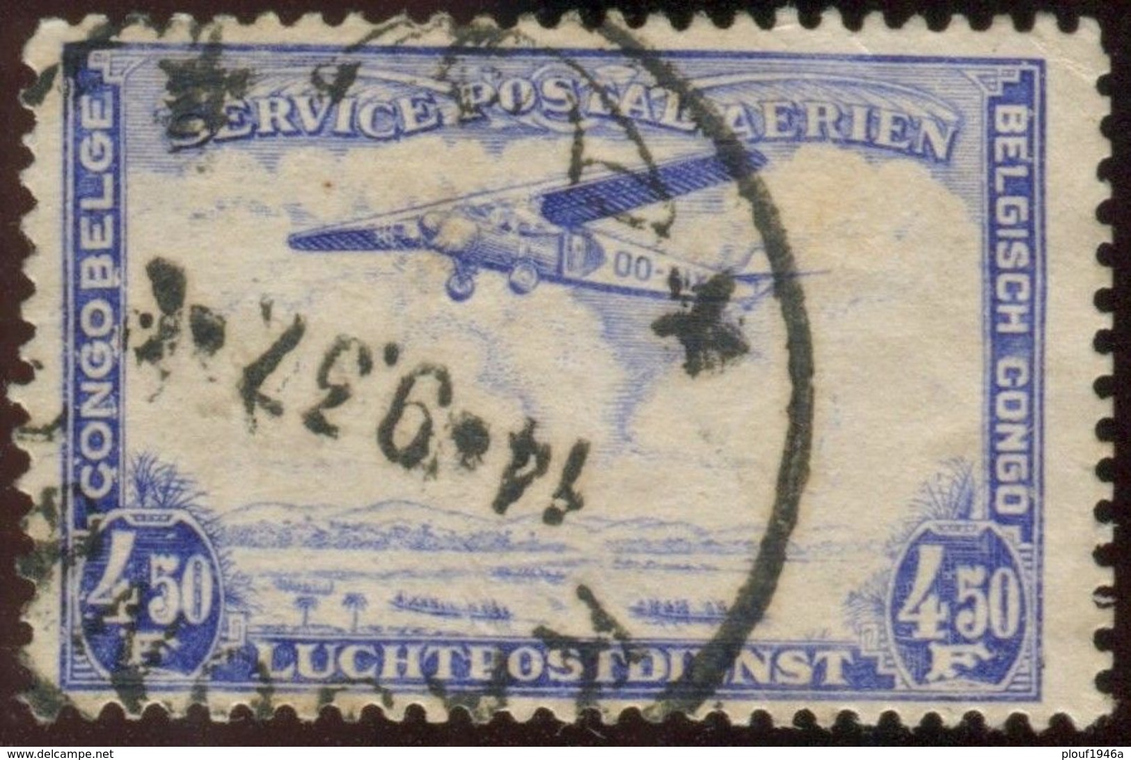 Pays : 131,1 (Congo Belge)  Yvert Et Tellier  N° :  PA 11 (o) - Used Stamps