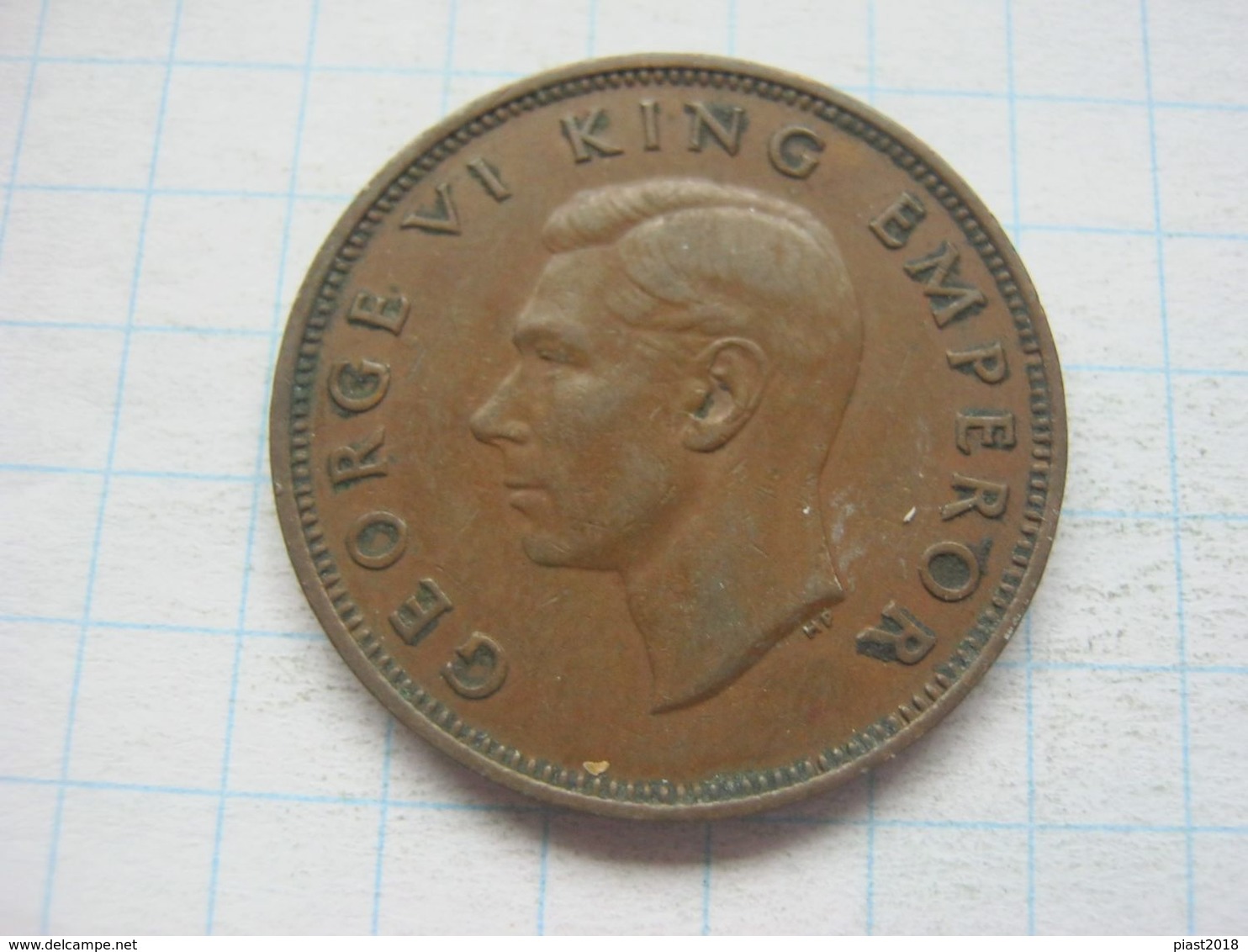 New Zeland , 1/2 Penny 1946 - New Zealand