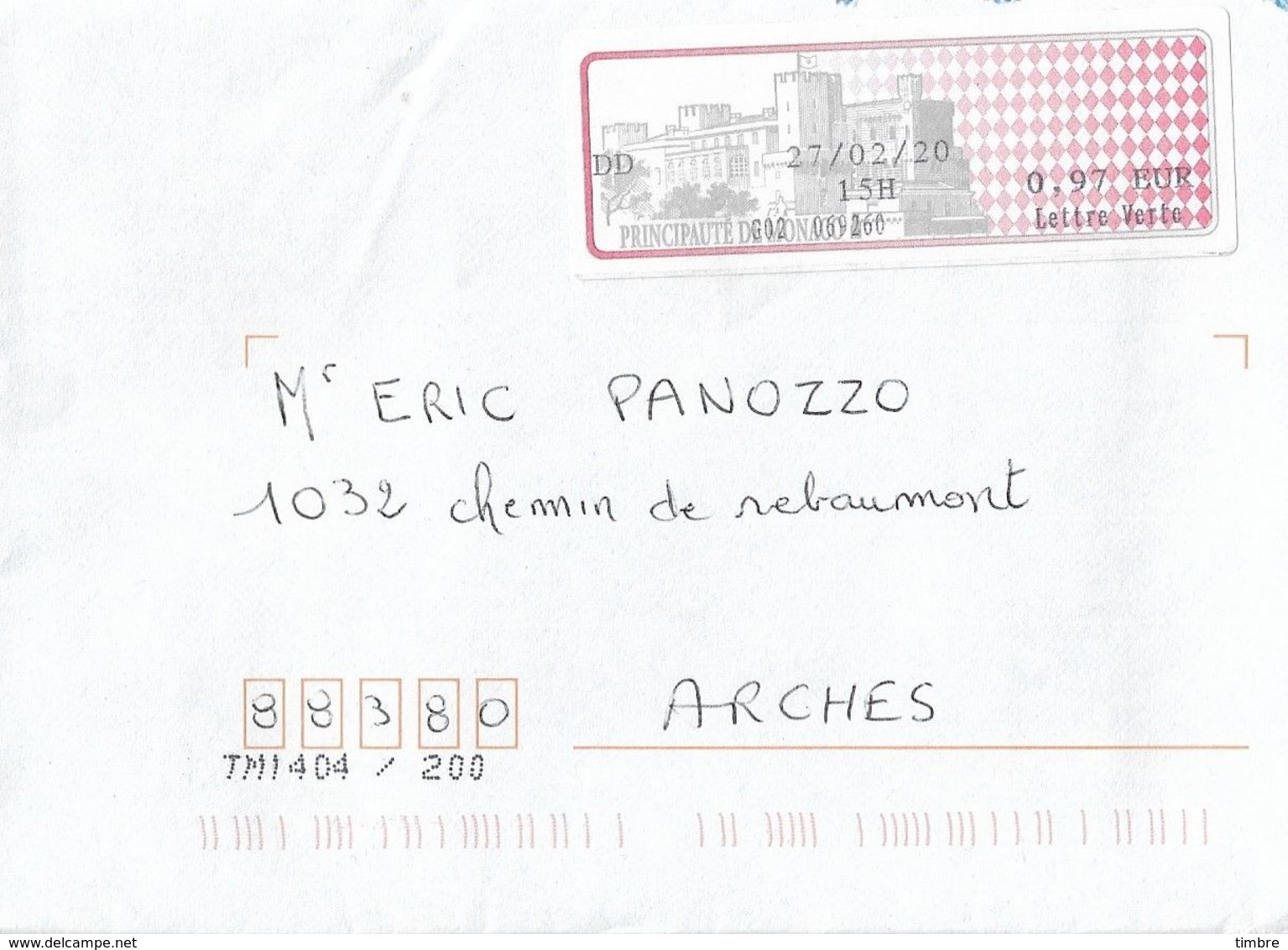 Monaco Enveloppe - Storia Postale