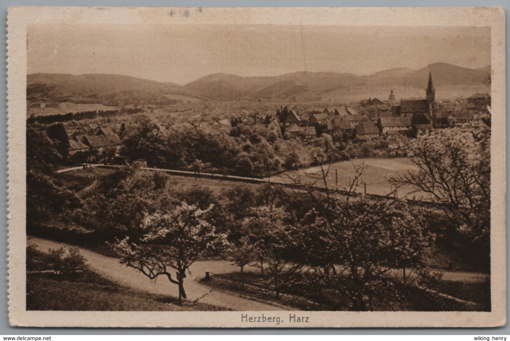 Herzberg Am Harz - S/w Ortsansicht 1 - Herzberg