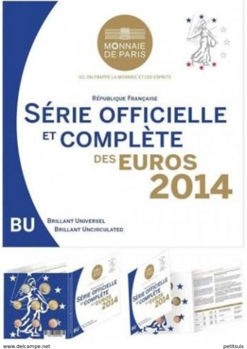 France Euro Coins Set 2014 - Frankrijk