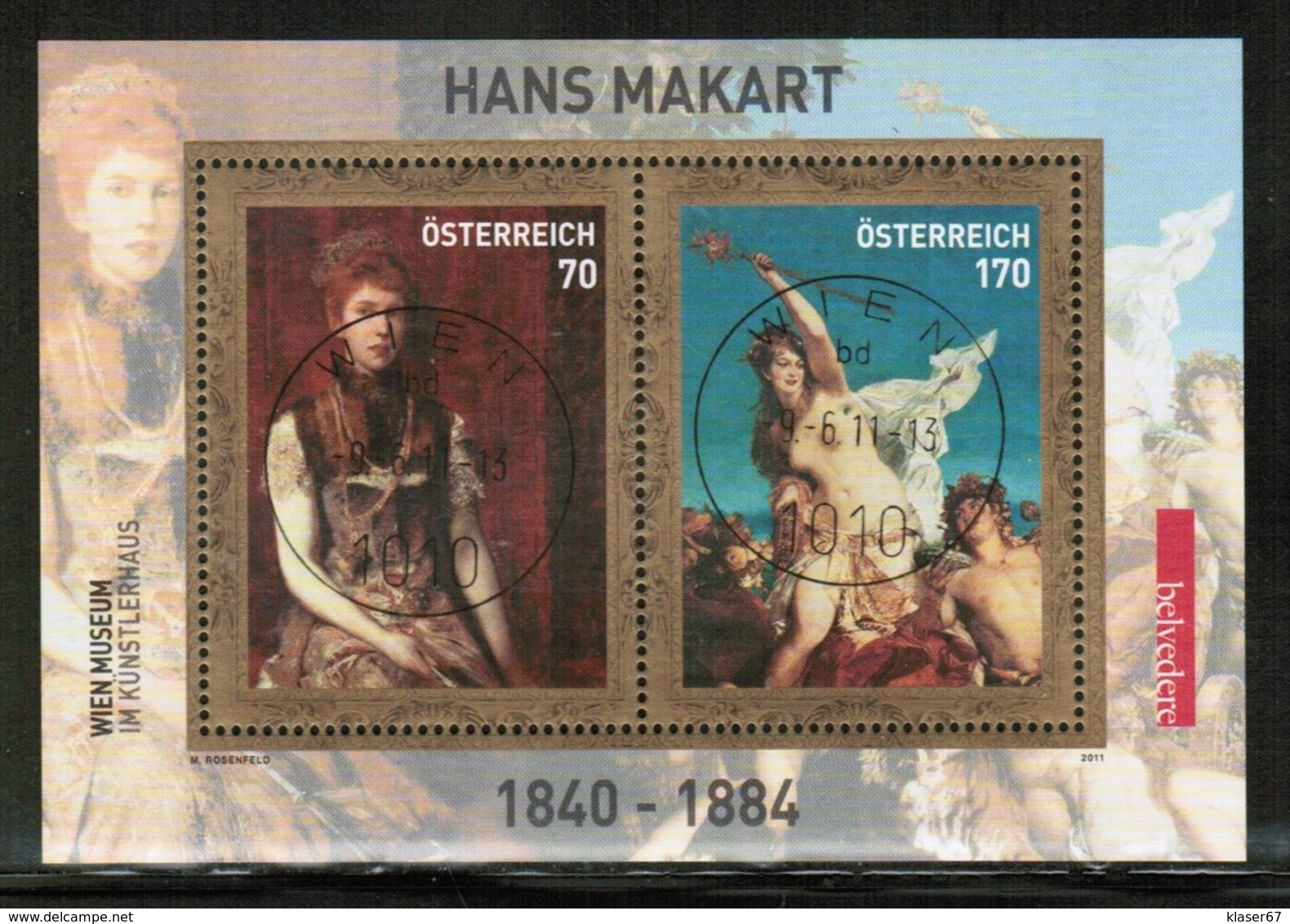 AT 2011 MI BL 64 USED - Used Stamps