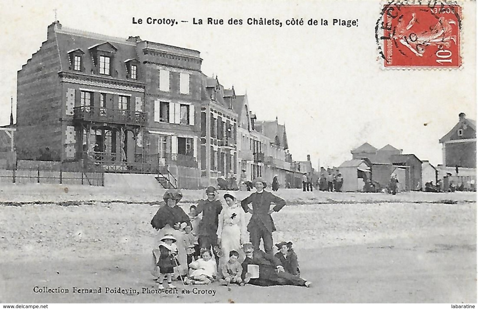 80)  LE  CROTOY  -  La Rue Des Chalets Côté De La Plage - Le Crotoy