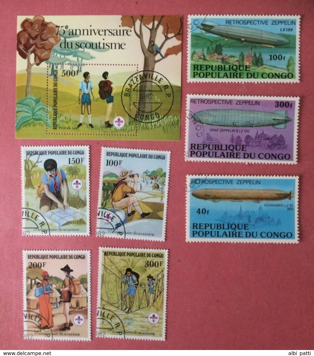 REPUBLIC OF THE CONGO LOT OF USED STAMPS - Collections