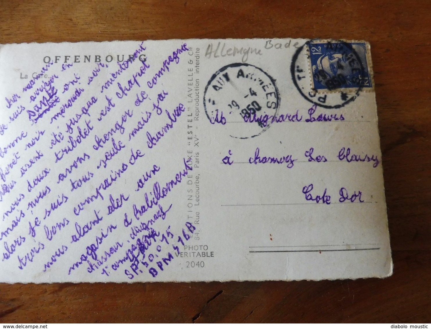 OFFENBOURG (Offenburg ) - La Cure (carte Envoyée En 1950) - Offenburg