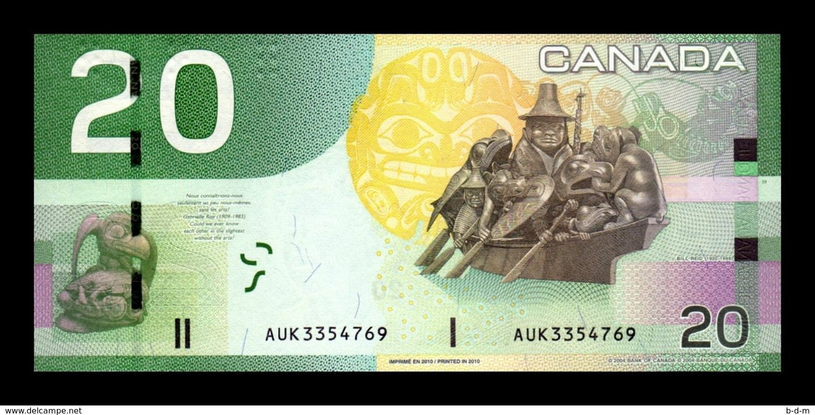 Canada 20 Dollars 2010 Pick 103g SC UNC - Canada