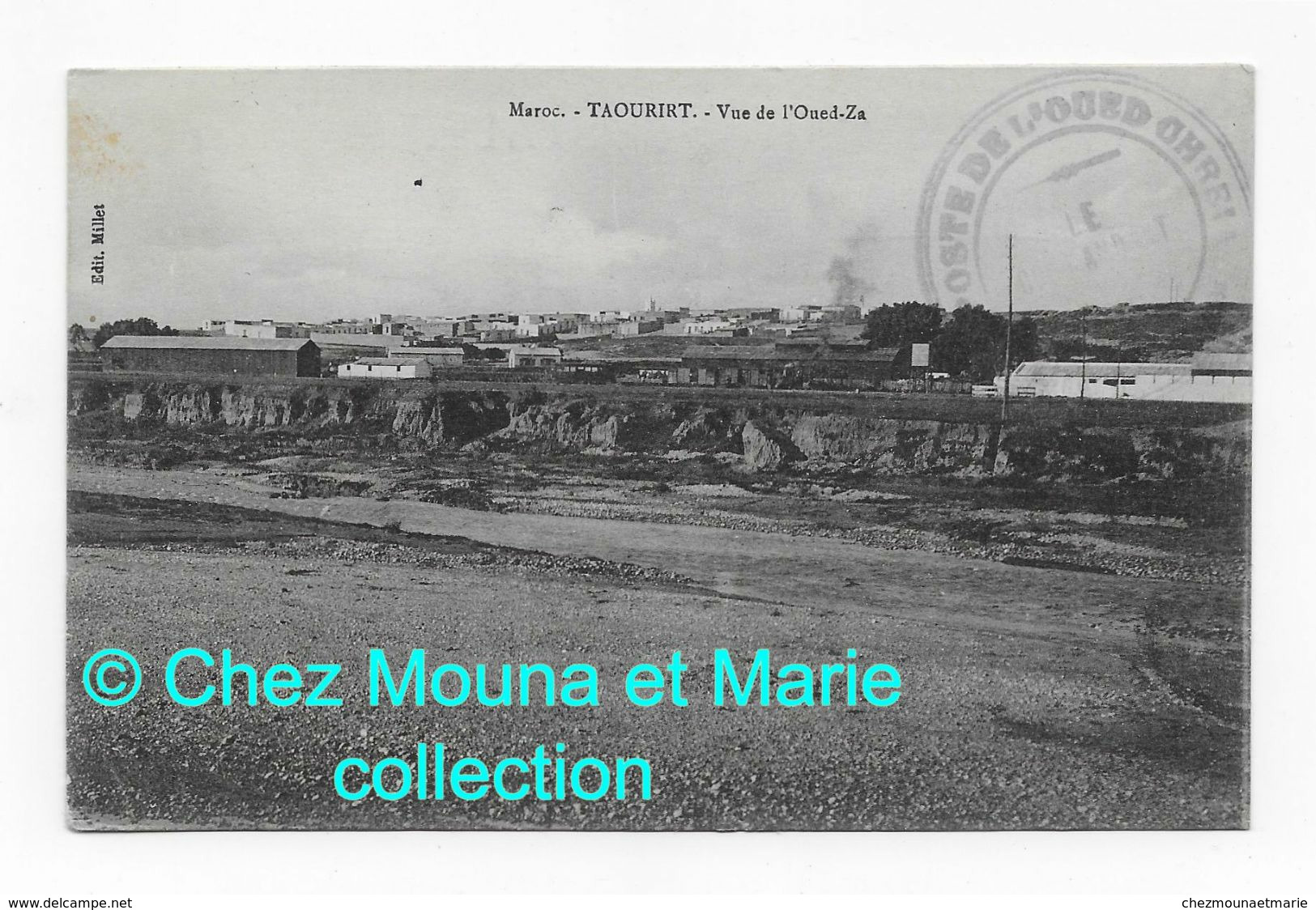 CHREIA 1915 TAOURIRT MAROC VUE DE L OUED ZA TROUPES OCCUPATION MAROC ORIENTAL 114 REGIMENT TERRITORIAL - CPA MATTEUDI - Sonstige & Ohne Zuordnung