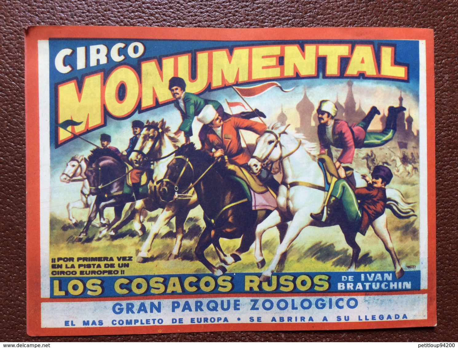 PROGRAMME CIRQUE   El Gran CIRCO  Festival Mundial Dei Circo 1964  ESPAGNE - Programme