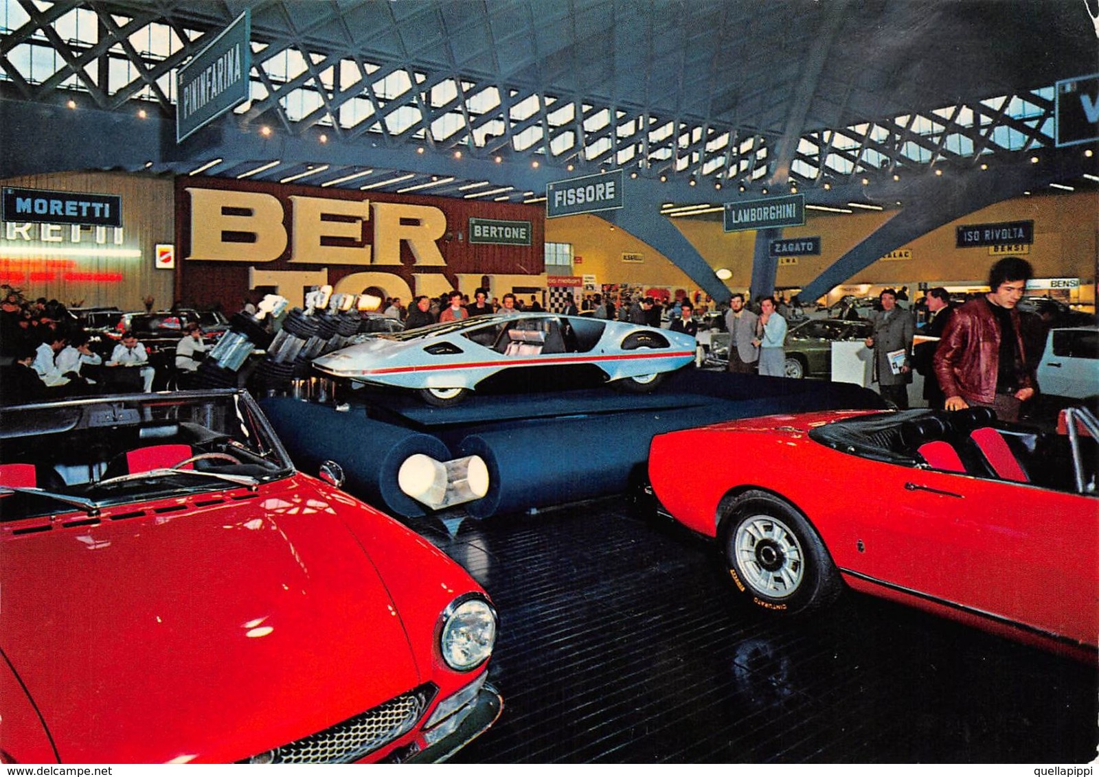 010849 "TORINO - IL SALONE INTERN.LE DELL'AUTOMOBILE AL PALAZZO TO ESPOSIZIONI" ANIMATA, AUTO, S.A.C.A.T.  CART NON SPED - Expositions