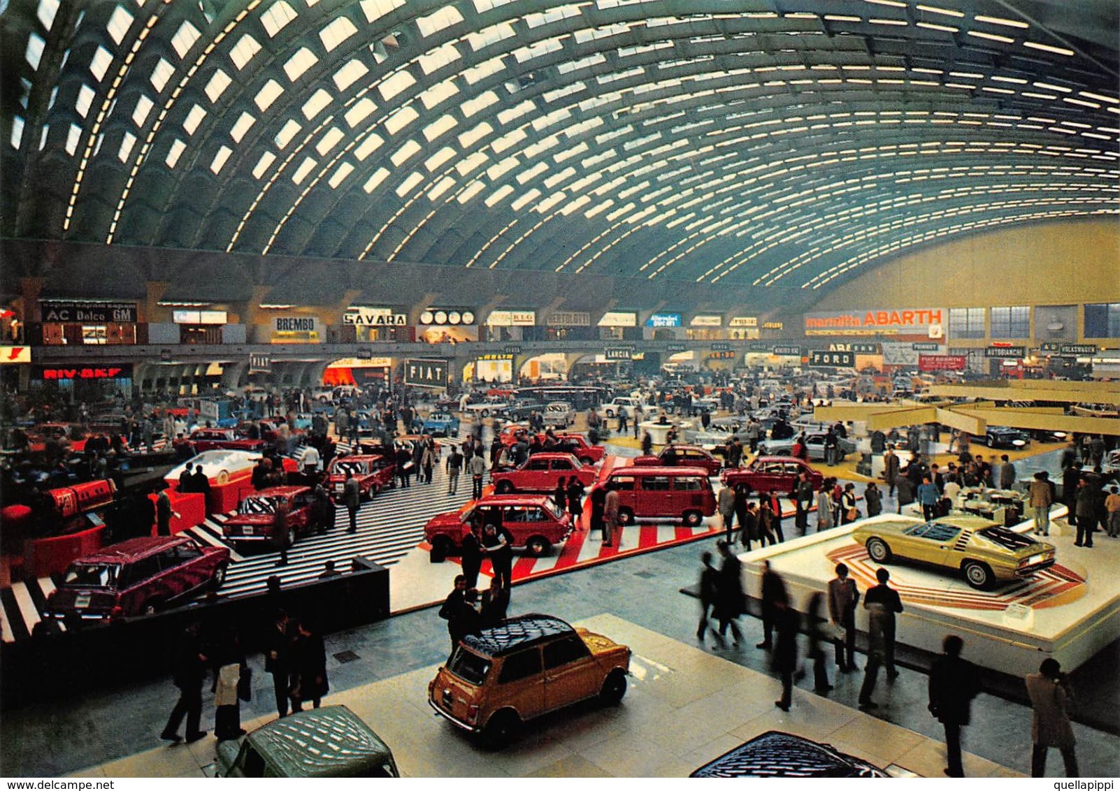 010853 "TORINO - SALONE INTERN.LE DELL'AUTOMIBILE AL PALAZZO TO ESPOSIZIONI" ANIMATA, AUTO, S.A.C.A.T.  CART NON SPED - Mostre, Esposizioni