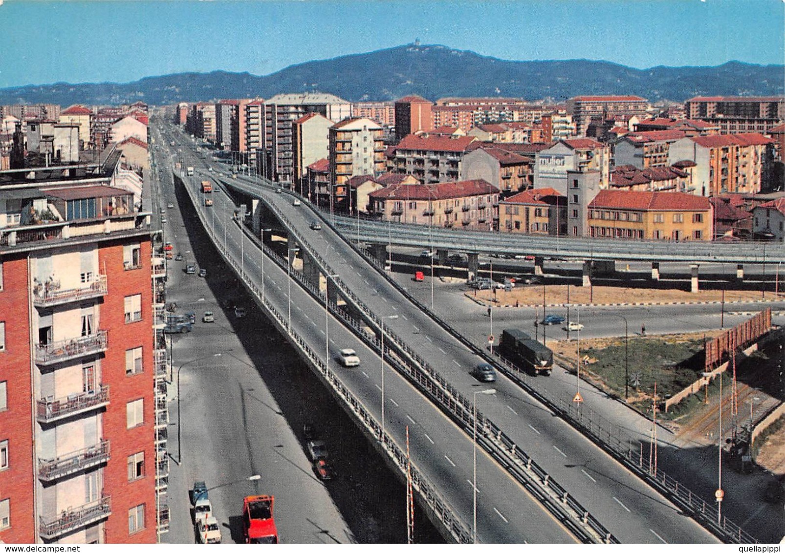 010854 "TO-CORSO GROSSETO E SOPRAELEVATA INAUGURATA 22/04/1972 ABBATTUTA 2019" ANIMATA, AUTO, S.A.C.A.T.  CART NON SPED - Brücken