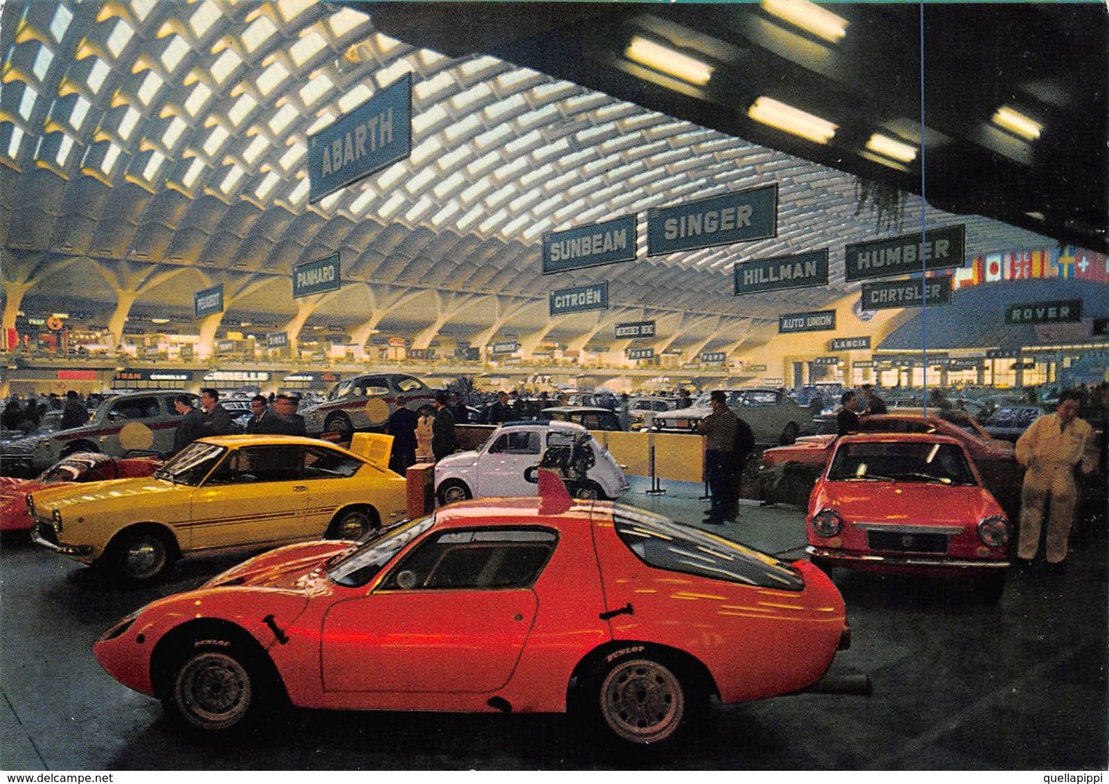 010865 "TO - SALONE INTER.LE DELL'AUTOMOBILE AL PALAZZO TO ESPOSIZIONI " ANIMATA, AUTO. SACAT.  CART NON SPED - Expositions