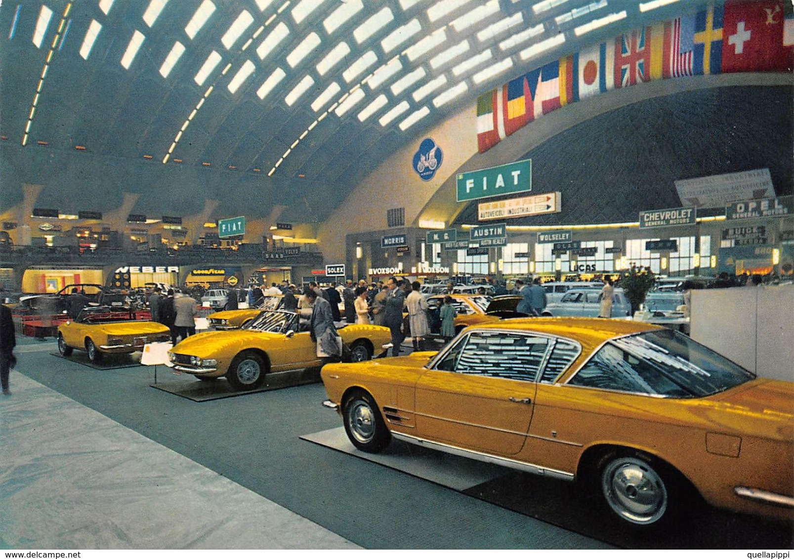 010867 "TO - SALONE INTER.LE DELL'AUTOMOBILE AL PALAZZO TO ESPOSIZIONI " ANIMATA, AUTO. SACAT.  CART NON SPED - Expositions