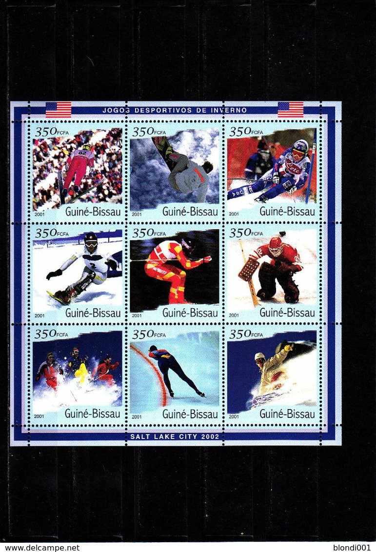 Olympics 2002 - Olympiques - Ice Hockey - GUINEA - Sheet MNH - Inverno2002: Salt Lake City