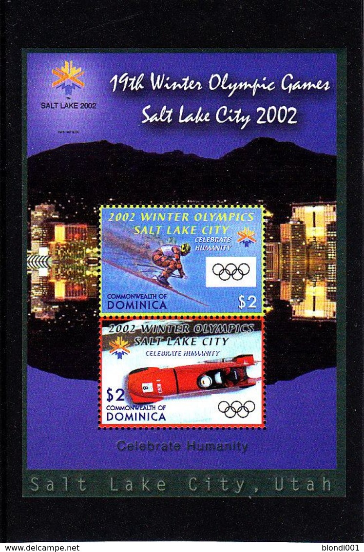 Olympics 2002 - Olympiques - Bob - DOMINICA - S/S MNH - Inverno2002: Salt Lake City