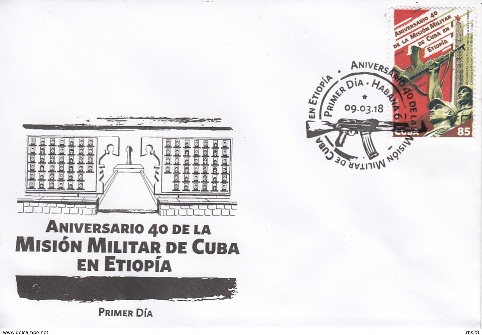 CUBA   Sc 6044   Mission In Ethiopia  FDC - Cartas & Documentos