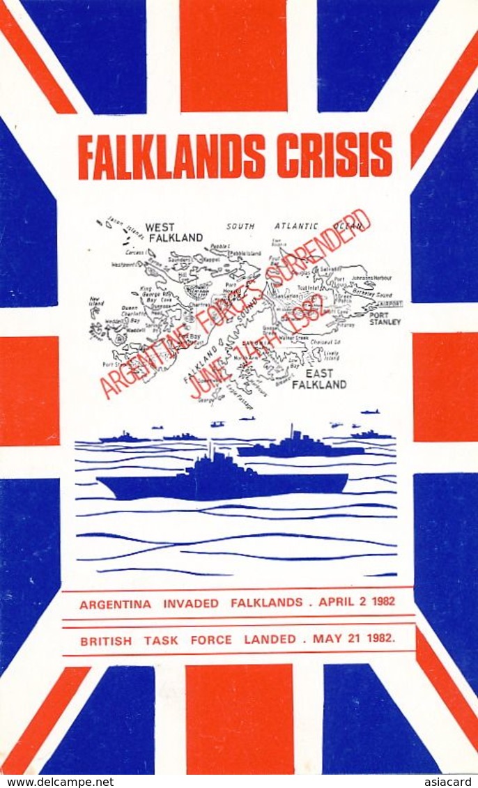 Falklands Crisis . Argentina Invasion 1982 . Malvinas . Guerre Des Malouines . - Isole Falkland