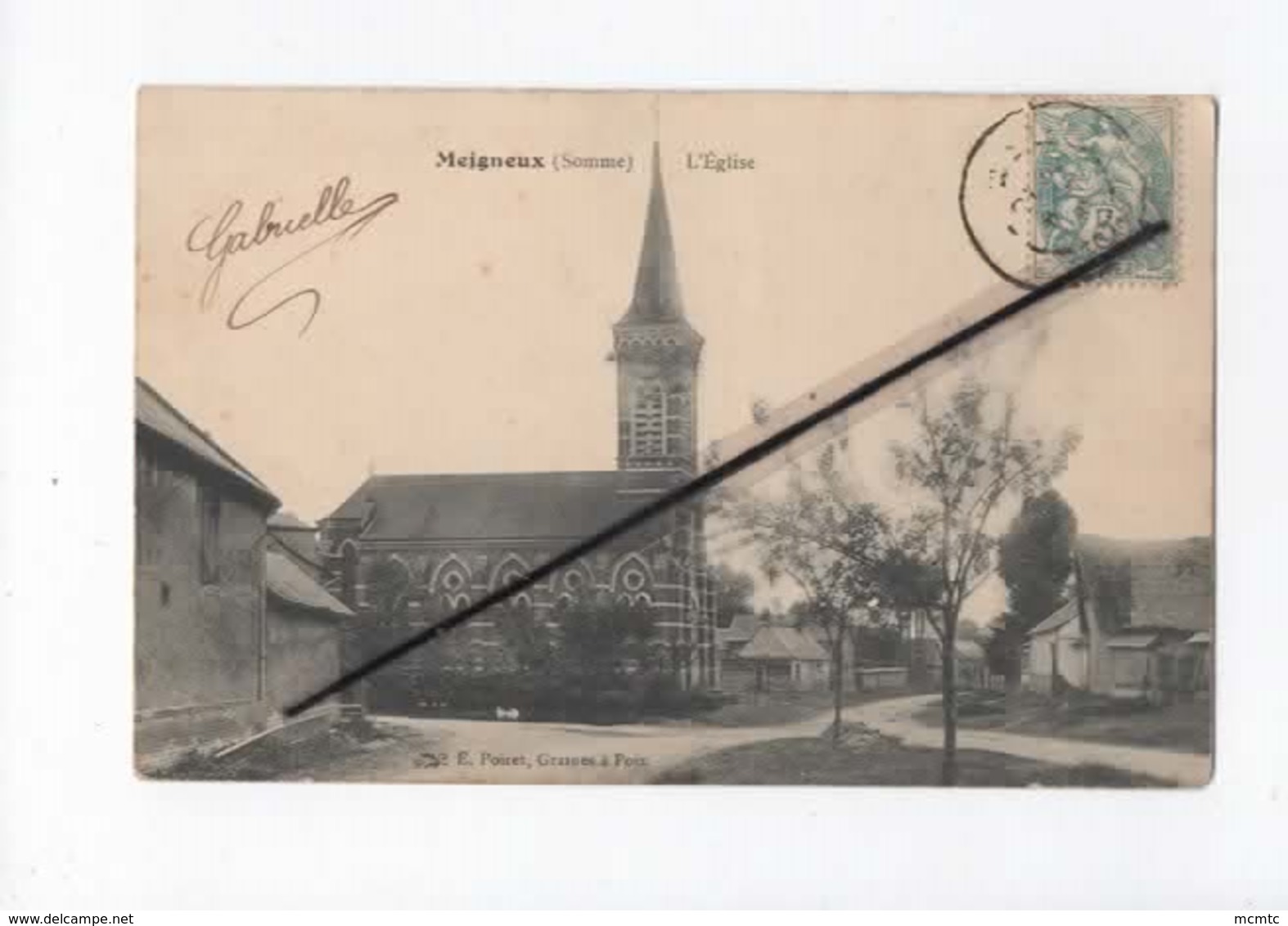 CPA  - Meigneux  -(Somme) - L'église - Other Municipalities