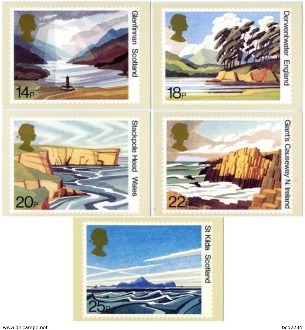 GB GREAT BRITAIN 1981 MINT PHQ CARDS BRITISH LANDSCAPES 52 GLENNFINNAN DERWENTWATER STACKPOLE ST KILDA GIANTS CAUSEWAY - Other & Unclassified