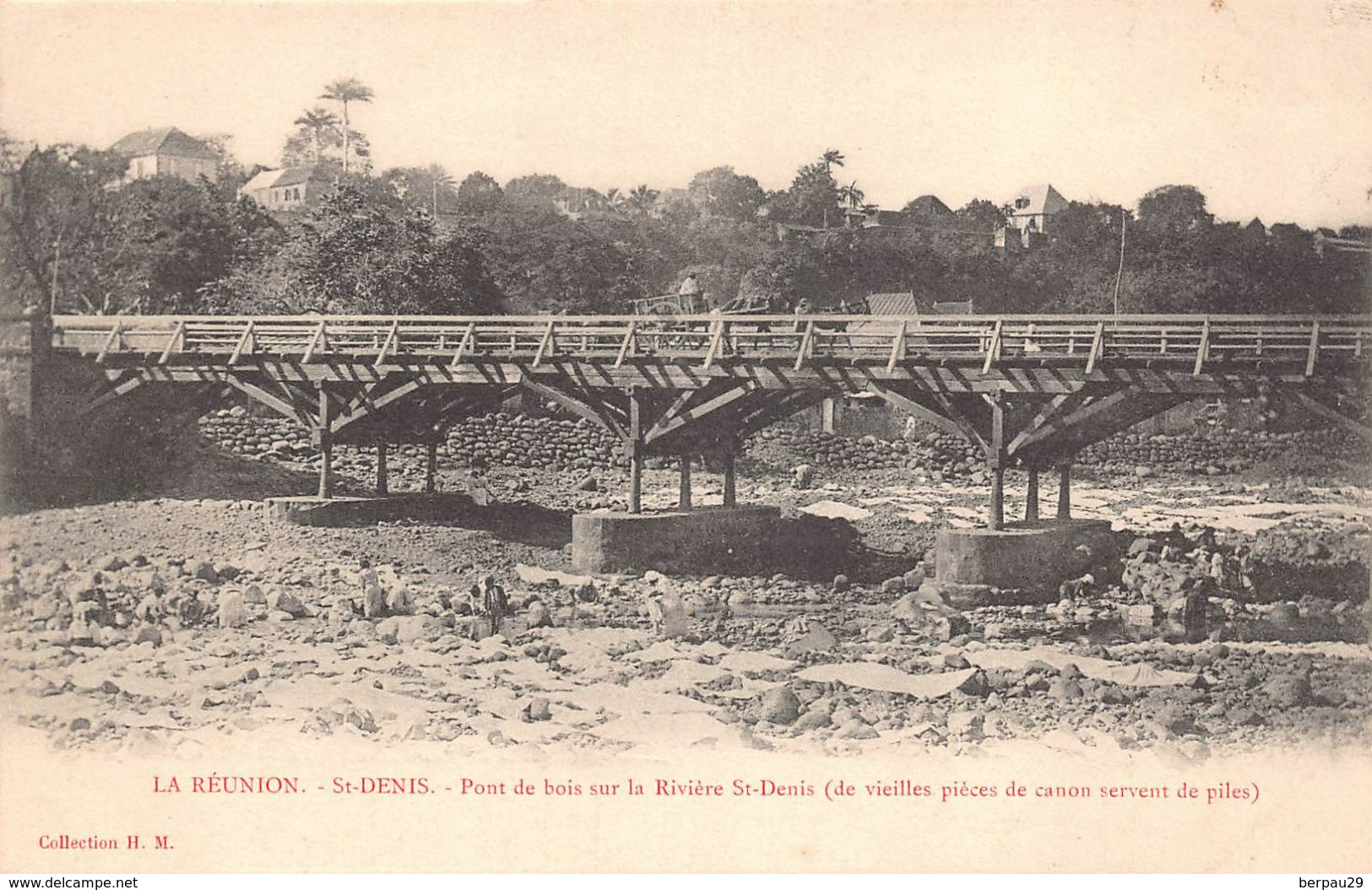 ILE DE LA REUNION  - SAINT DENIS  - Pont De Bois Sur La Riviére Saint Denis - Saint Denis