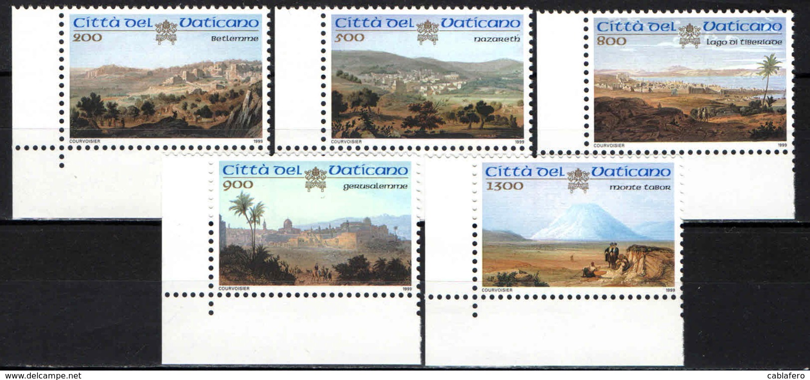 VATICANO - 1999 - LUOGHI SANTI DI PALESTINA - MNH - Ungebraucht