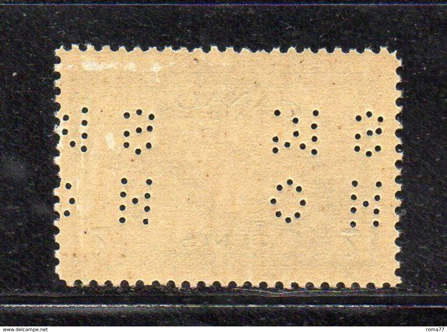 XP2789 - CANADA 1942 , 7 Cent *  Linguellato PERFIN PERFINS - Perfin