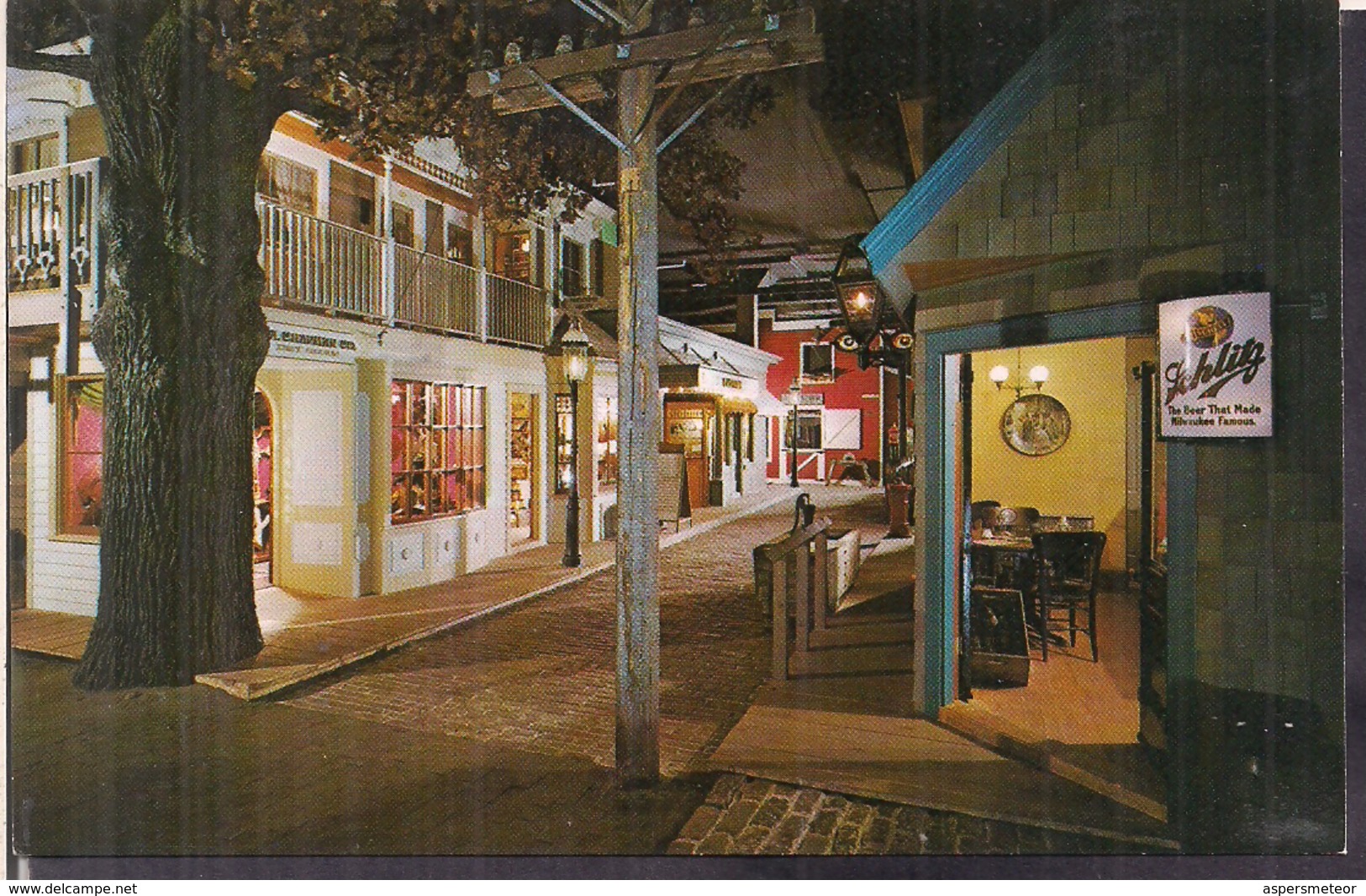 C. Postale - Streets Of Old Milwaukee - Milwaukee  Public Museum - Circa 1960 - Non Circulee - A1RR2 - Milwaukee