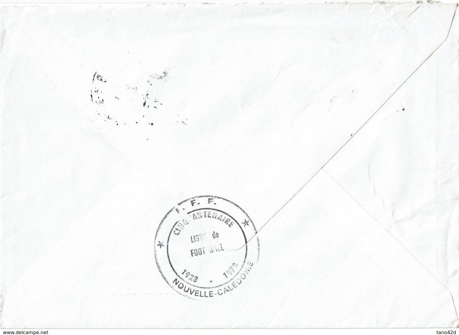 LCA- NOUVELLE CALEDONIE LETTRE DE LA LIGUE DE FOOTBALL DECEMBRE 1978 - Storia Postale