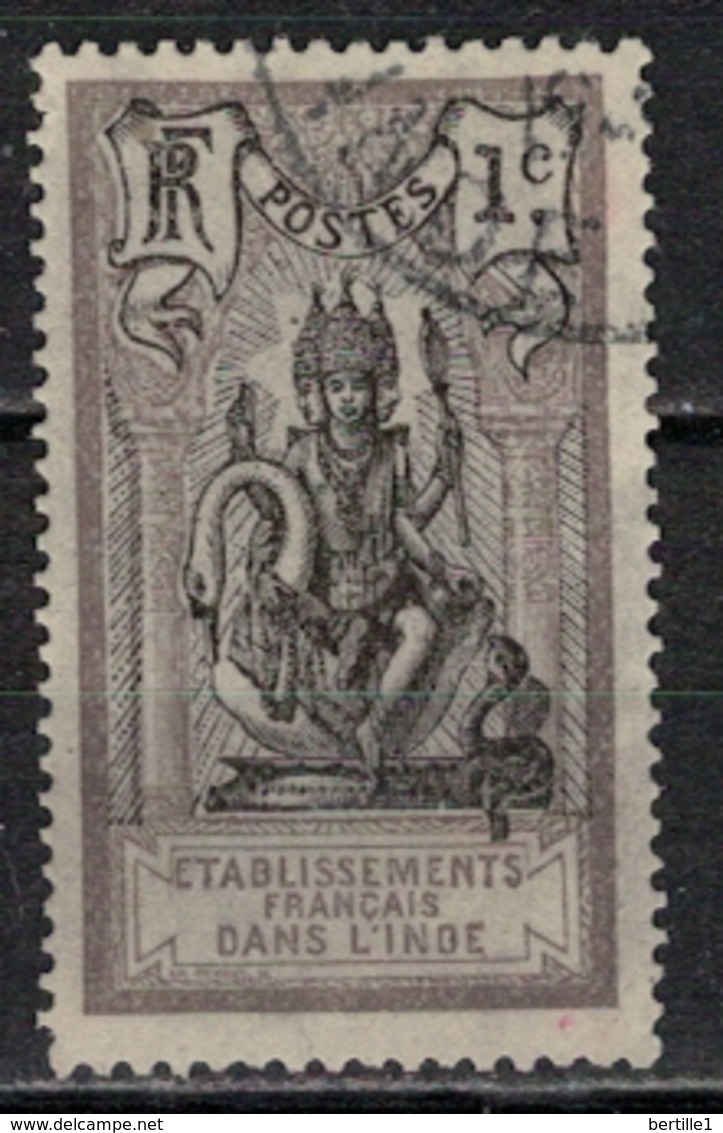 INDE            N°  YVERT  :  25   ( 3 )  OBLITERE       ( Ob   7/ 63 ) - Used Stamps