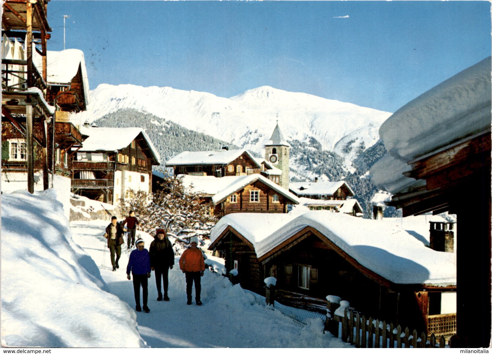 Tschiertschen - Dorfpartie (1138) * 3. 3. 1976 - Tschiertschen