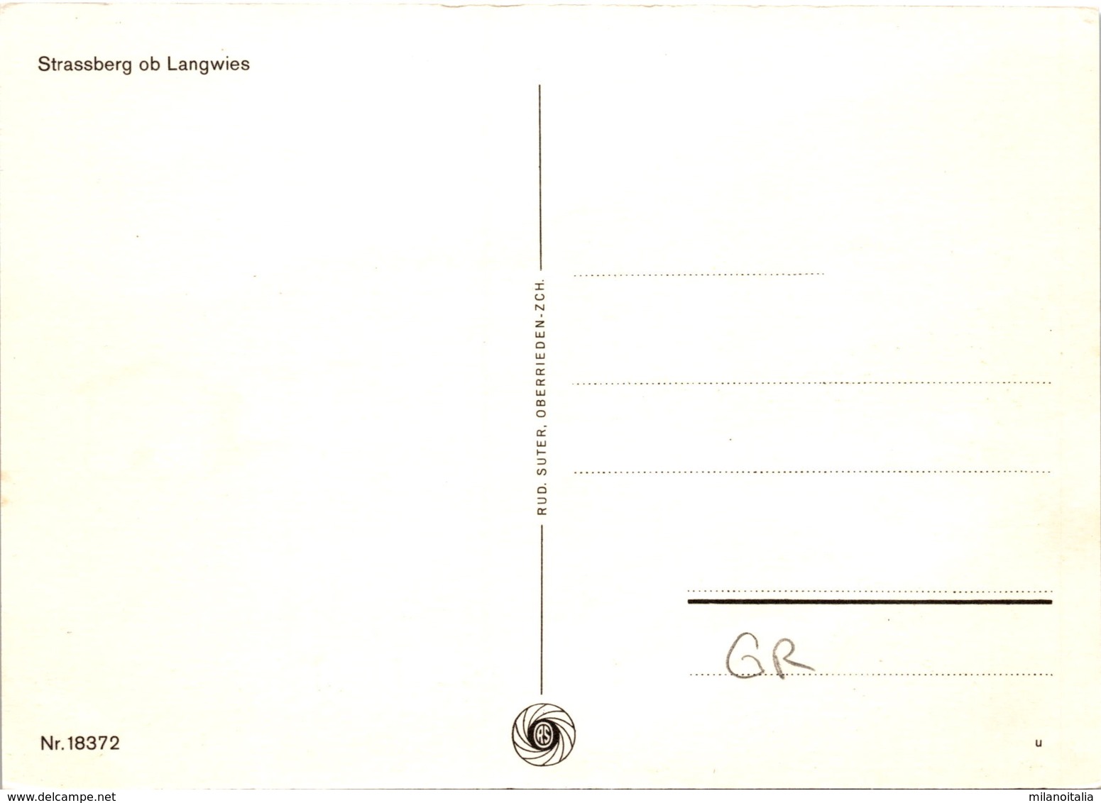 Strassberg Ob Langwies (18372) - Langwies