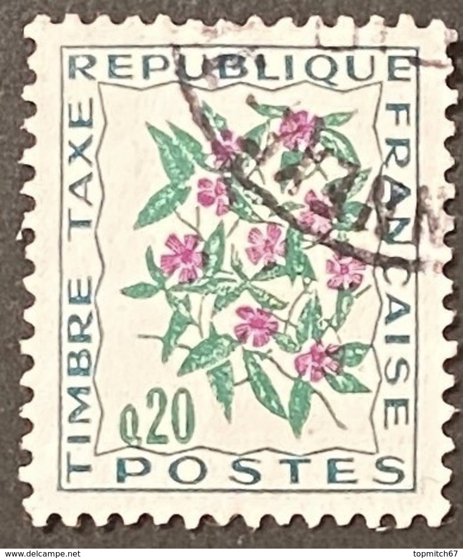 FRAYX098U - Timbres Taxe Fleurs Des Champs 20 C Mint Never Hinged Stamp 1964-71 - France YT YX 098 - Marche Da Bollo