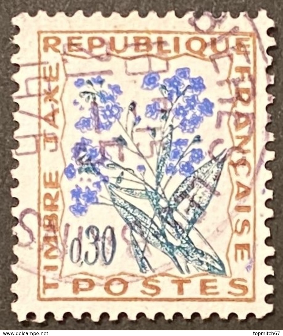 FRAYX099U1 - Timbres Taxe Fleurs Des Champs 30 C Used Stamp 1964-71 - France YT YX 099 - Stamps