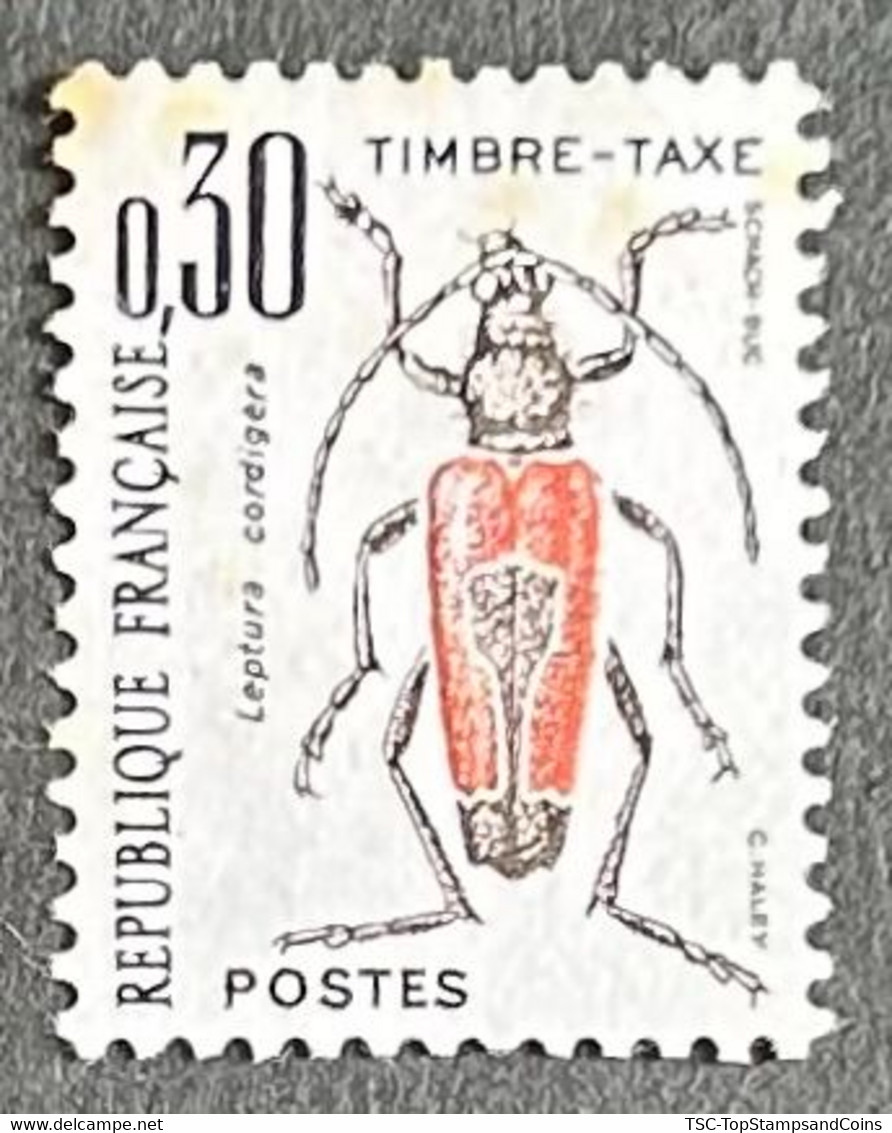 FRAYX109MNH - Timbres Taxe Insectes Coléoptères (II) 30 C MNH Stamp W/o Gum 1983 - France YT YX 109 - Timbres