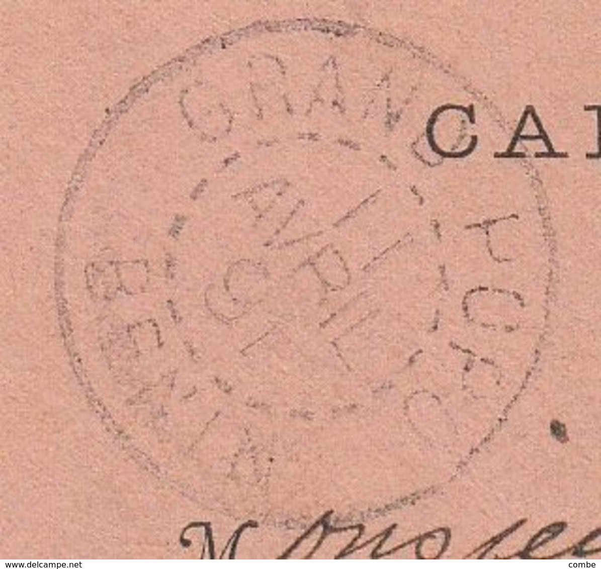 CARTE-LETTRE. 11 AVRIL 1891. BENIN. ENTIER 25c ALPHÉE DUBOIS. GRAND PORO POUR HAMBURG. LUANGO A MARSEILLE L.M. N° 3 1662 - Briefe U. Dokumente