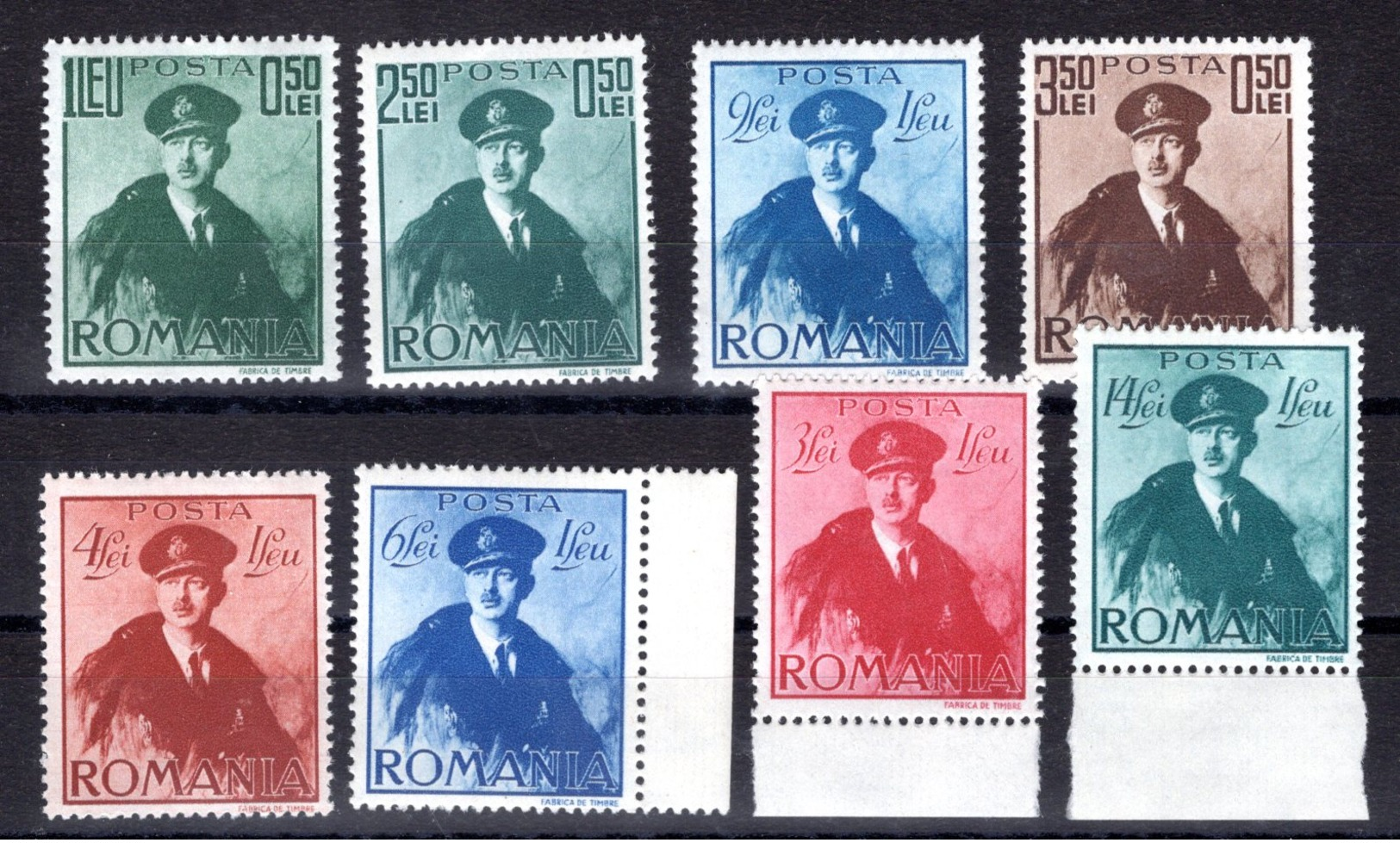 Romania / Rumänien  Michel #  617 - 24 ** - Ungebraucht