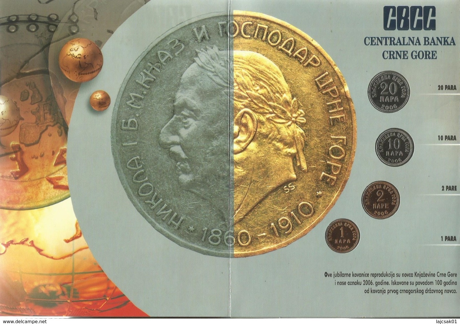 Montenegro 2006. Mint Set Of The Central Bank Of Montenegro - Joegoslavië