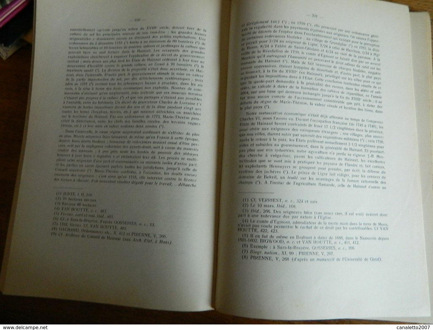 HISTOIRE DU HAINAUT DE 1433 A NOS JOURS (1925)460 PAGES AVEC PLANS-1925 - België