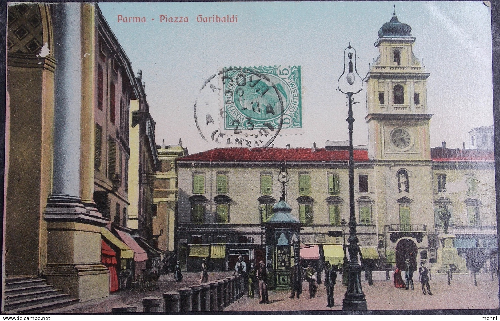 ITALY ITALIA Cartolina 1911 PARMA Piazza Garibaldi - Emilia Romagna - Parma