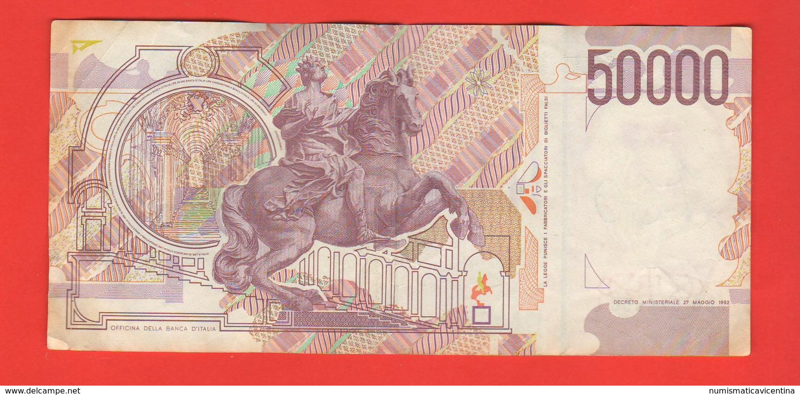 50.000 50000 Lire Bernini II° Tipo 1997 Fazio / Amici - 50000 Lire